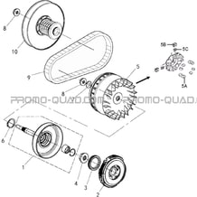 VARIATEUR pour Toutes les cylindrées Toutes les années A550I A550I EPS