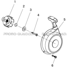 LANCEUR DE DEMARRAGE pour Toutes les cylindrées Toutes les années A550I A550I EPS