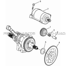 DEMARREUR   ROUE LIBRE pour Masai Toutes les cylindrées Toutes les années A550I A550I EPS