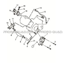 POMPE A EAU pour Masai Toutes les cylindrées Toutes les années A550I A550I EPS