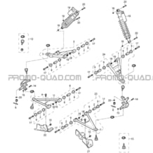 SUSPENSION AVANT pour Masai Toutes les cylindrées Toutes les années A550I A550I EPS