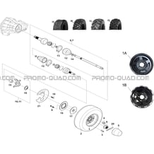 ESSIEU AVANT pour Toutes les cylindrées Toutes les années A550I A550I EPS