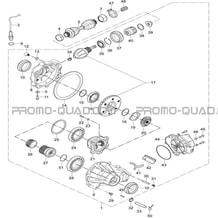 PONT AVANT pour Toutes les cylindrées Toutes les années A550I A550I EPS