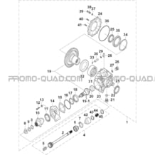 PONT ARRIERE pour Toutes les cylindrées Toutes les années A550I A550I EPS