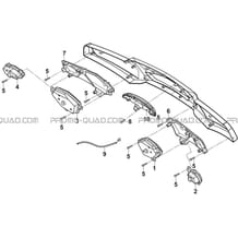 ECLAIRAGE ARRIERE pour Toutes les cylindrées Toutes les années A550I A550I EPS