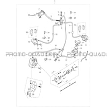 SYSTEME DE FREINAGE pour Masai Toutes les cylindrées Toutes les années A550I A550I EPS