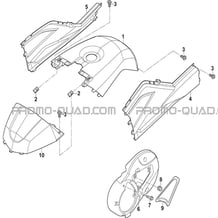 CARROSSERIE RESERVOIR pour Toutes les cylindrées Toutes les années A550I A550I EPS