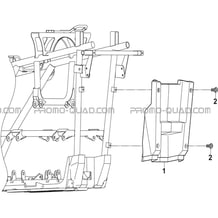 CACHE ARRIERE pour Toutes les cylindrées Toutes les années A550I A550I EPS