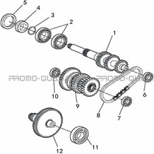 TRANSMISSION BOITE DE VITESSES pour Toutes les cylindrées Toutes les années A550IX A550IX EPS