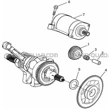 DEMARREUR   ROUE LIBRE pour Masai Toutes les cylindrées Toutes les années A550IX A550IX EPS