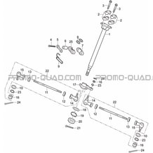 COLONNE DE DIRECTION pour Toutes les cylindrées Toutes les années A550IX A550IX EPS