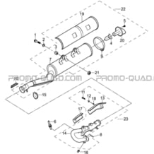 ENSEMBLE ECHAPPEMENT pour Masai Toutes les cylindrées Toutes les années A550IX A550IX EPS