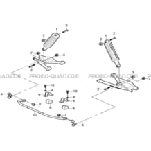 SUSPENSION ARRIERE pour Masai Toutes les cylindrées Toutes les années A550IX A550IX EPS