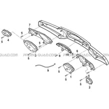 ECLAIRAGE ARRIERE pour Toutes les cylindrées Toutes les années A550IX A550IX EPS