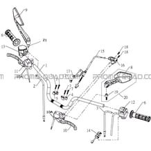 GUIDON pour Masai Toutes les cylindrées Toutes les années A700 2010