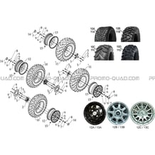 ENSEMBLE ROUES pour Toutes les cylindrées Toutes les années A700 2010