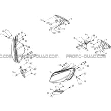 ECLAIRAGE pour Masai Toutes les cylindrées Toutes les années A700 2010