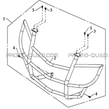 ACCESSOIRE : PARE-BUFFLE pour Toutes les cylindrées Toutes les années A700 2010