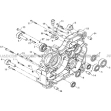 CARTER MOTEUR DROIT pour Masai Toutes les cylindrées Toutes les années A700 Av 2010