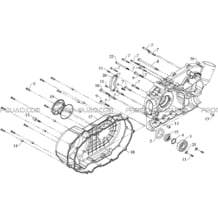 CACHE CARTER MOTEUR DROIT pour Toutes les cylindrées Toutes les années A700 Av 2010