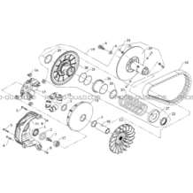 VARIATEUR   EMBRAYAGE pour Masai Toutes les cylindrées Toutes les années A700 Av 2010