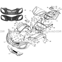 CARROSSERIE AVANT pour Toutes les cylindrées Toutes les années A700 Av 2010