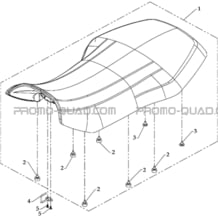 SELLE pour Toutes les cylindrées Toutes les années A700 Av 2010