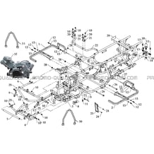 CHASSIS   MOTEUR pour Toutes les cylindrées Toutes les années A700 Av 2010