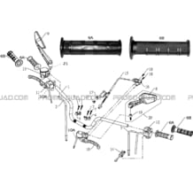 GUIDON pour Masai Toutes les cylindrées Toutes les années A700 Av 2010