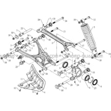 SUSPENSION ARRIERE GAUCHE pour Masai Toutes les cylindrées Toutes les années A700 Av 2010