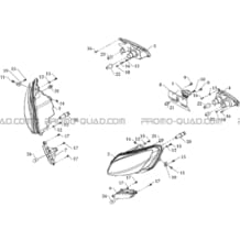 ECLAIRAGE pour Toutes les cylindrées Toutes les années A700 Av 2010