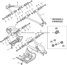 TRIANGLES ARRIERE pour Toutes les cylindrées Toutes les années A700 i