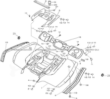 CARROSSERIE ARRIERE   DECORATION pour Toutes les cylindrées Toutes les années A700 i