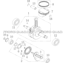 EMBIELLAGE   PISTON pour Toutes les cylindrées Toutes les années A750 INFINITE