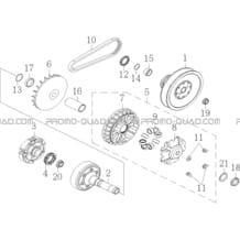VARIATEUR pour Masai Toutes les cylindrées Toutes les années A750 INFINITE