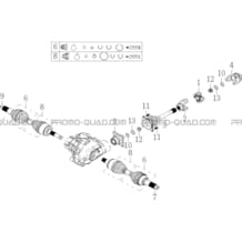 TRANSMISSION AVANT pour Toutes les cylindrées Toutes les années A750 INFINITE