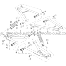 SUSPENSION ARRIERE pour Toutes les cylindrées Toutes les années A750 INFINITE