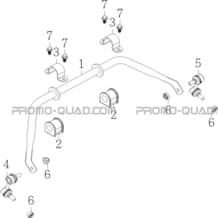 BARRE STABILISATRICE pour Toutes les cylindrées Toutes les années A750 INFINITE