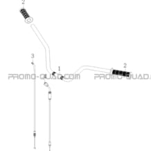 GUIDON   CABLES pour Toutes les cylindrées Toutes les années A750 INFINITE