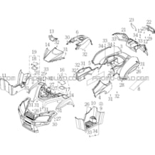 CARROSSERIES   DECORATION pour Toutes les cylindrées Toutes les années A750 INFINITE