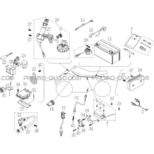 SYSTEME ELECTRIQUE pour Toutes les cylindrées Toutes les années A750 INFINITE