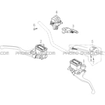 COMMANDES AU GUIDON pour Toutes les cylindrées Toutes les années A750 INFINITE