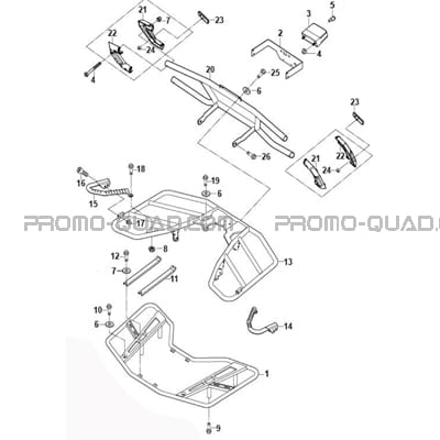 PORTE-BAGAGES   PARE-CHOCS    Toutes les années Toutes les cylindrées  Original parts OEMPORTE-BAGAGES   PARE-CHOCS    Toutes les années Toutes les cylindrées  Original parts OEM