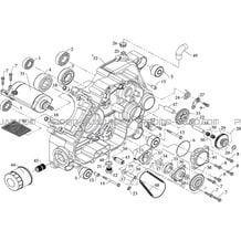 CARTER MOTEUR GAUCHE pour Toutes les cylindrées Toutes les années A800 i