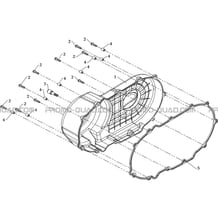 CACHE CARTER MOTEUR DROIT pour Toutes les cylindrées Toutes les années A800 i