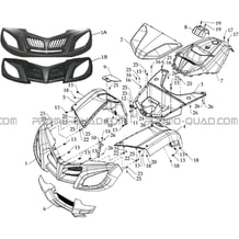 CARROSSERIE AVANT pour Masai Toutes les cylindrées Toutes les années A800 i