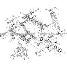 SUSPENSION ARRIERE GAUCHE pour Toutes les cylindrées Toutes les années A800 i