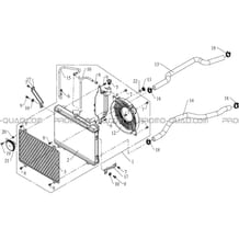 SYSTEME DE REFROIDISSEMENT pour Masai Toutes les cylindrées Toutes les années A800 i