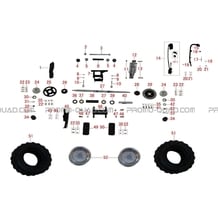 AXE ET ROUES ARRIERE pour Masai Toutes les cylindrées Toutes les années A90