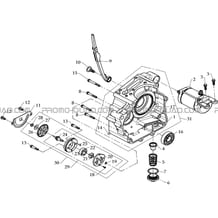 CARTER DROIT pour Toutes les cylindrées Toutes les années D360R